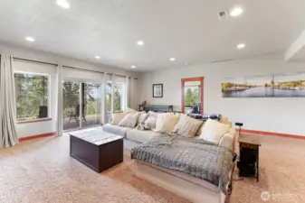 Daylight basement with additional living space and private entry