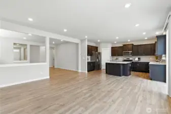 So much light and spaciousness in this home!
