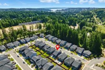Almost new construction home in lovely neighborhood is turn key and ready.