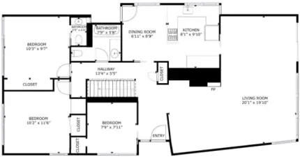 Main floor - dimensions are approximate