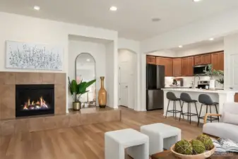 Living Room w/Gas Fireplace