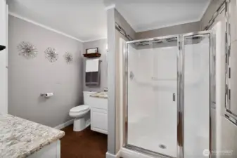 Primary bathroom.