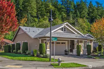 Incredible street appeal welcomes you to this stately and impeccably maintained "Refresh". Situated on a quiet corner lot on a dead-end street just two blocks from the Seven Summits Lodge, & a short walk to Post & Pour, retail and many trailheads.  Mature plantings and a permanent greenbelt provide an exceptional backdrop for this beautiful home.  $9500 Club fee is waived!