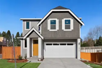 Exterior of the actual home