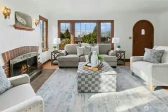 Enjoy fantastic sunsets and Olympic Mountain views through these west facing windows.