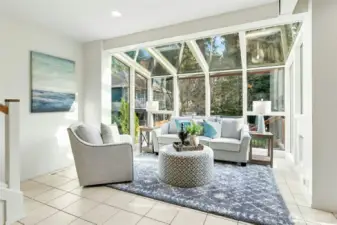 Imagine relaxing here as sun streams in through this east facing space overlooking the deck and fully fenced backyard.