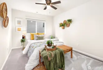 Second bedroom with fresh paint