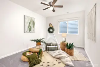 Third bedroom with fresh paint