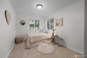 The second bedroom with a large closet.