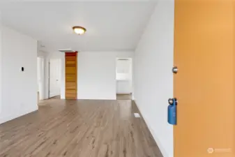 Brand new matching flooring throughout the home.