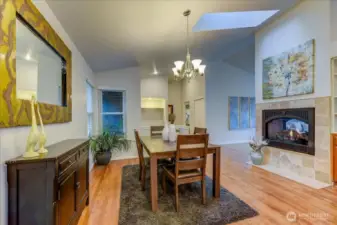 Dining room can also be used as a family room