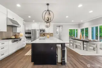 entertaining chef kitchen