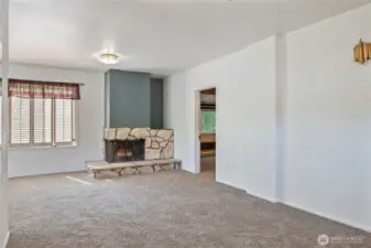 Living Room & Fireplace