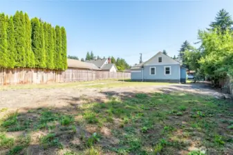 Fenced Private Back Yard