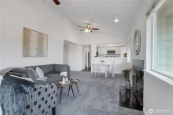 The Kitchen is open to your entertaining area.