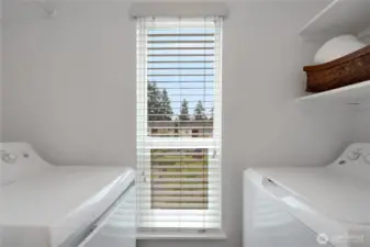 Laundry Room off of the kitchen.