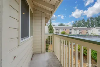 The other section of the balcony.