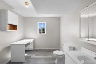 1/2 bathroom downstairs