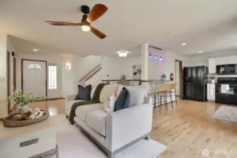 Home faces south east allowing for a bright living space even on those gray days.