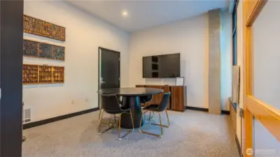 Conference room ideal for meetings, study sessions, or private work calls.