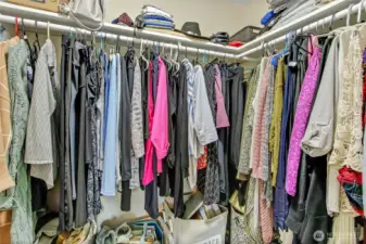 Primary walk in closet