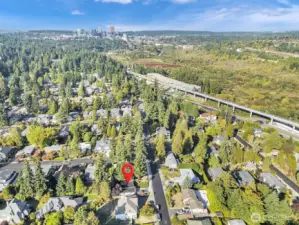 Aerial Bellevue View.