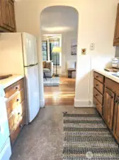 Architectural elements like the arched doorways and coved ceilings are beautiful features that you sacrifice in more modern buildings.