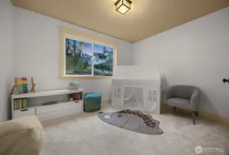 Upper-level bedroom with custom closet