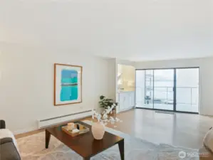 Watch sunsets over the Olympics from home.