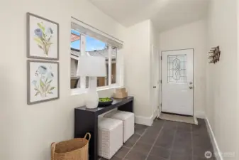 Home #2: Large entryway with coat closet.