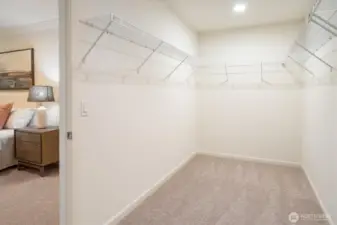 Primary walk-in closet