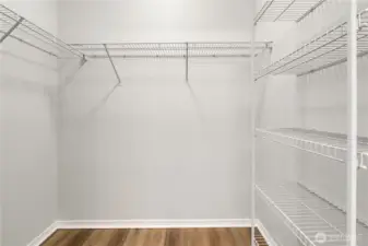Large Primary walk-in closet.
