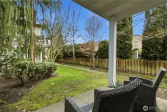 Private outdoor patio