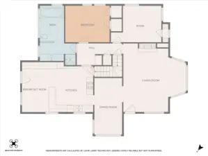 Main level floor plan