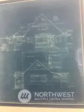 Original House Plan on the wall