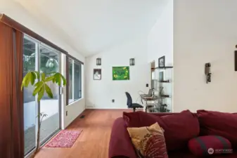 Bamboo floors throughout the home