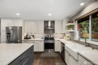 Impeccably remodeled kitchen