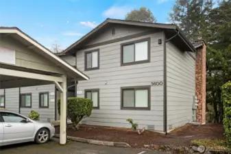 This end unit has territorial views from the second floor primary and second bedroom.