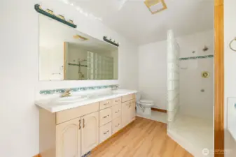 Primary bath walk in shower.