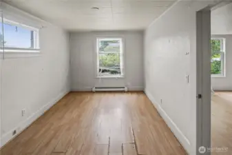 Bedroom in single family home.