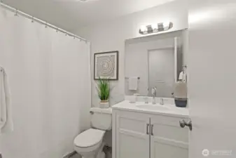 Hall bath.