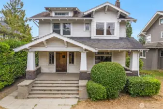 1906 Craftsman home on premier street in North Capitol Hill