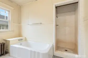 Tiled shower