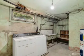 Utility room in basement