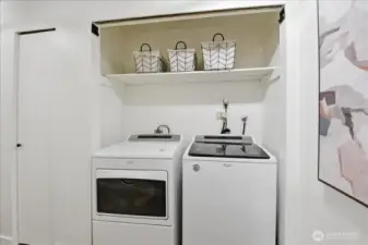 In unit Washer/Dryer