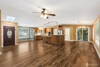 Open Concept Kitchen / Living / Dining