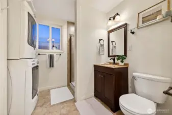 Downstairs bathroom/laundry room