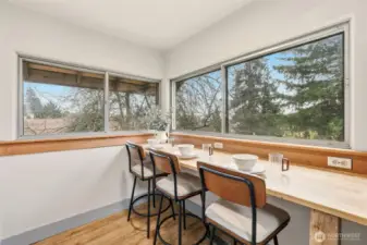 Light filled breakfast nook.