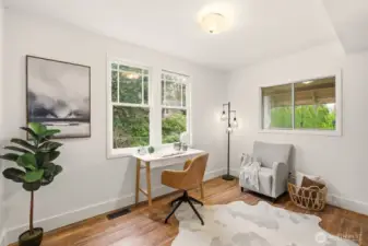 First floor office/den with lots of natural light.