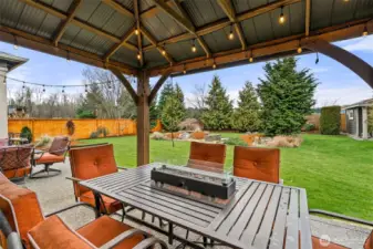 Private backyard oasis